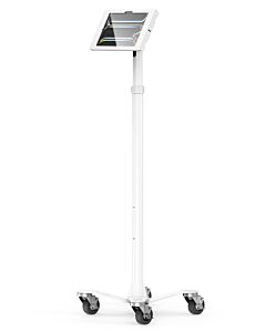 Compulocks iPad Pro M4 11" (2024), Apex Enclosure Rolling Cart - Rise Freedom White 140BUCLGVWMB