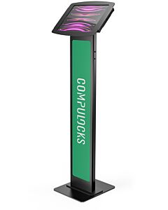 Compulocks iPad Pro 12.9" (3-6th Gen) Space Enclosure Brandable Floor Stand Black