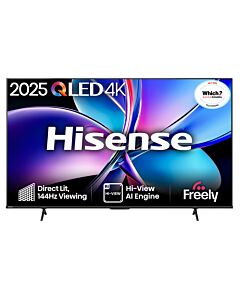Hisense 65" E7QTUK PRO 144Hz QLED Smart AI TV with Freely