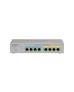 NETGEAR MS108TUP Unmanaged L2 2.5G Ethernet (100/1000/2500) Power over Ethernet (PoE) Grey MS108TUP-100EUS