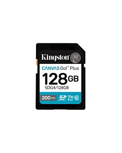 Kingston Technology Canvas Go! Plus 128GB SDXC Canvas Go Plus Gen4 200MB/s C10 UHS-I U3 V30