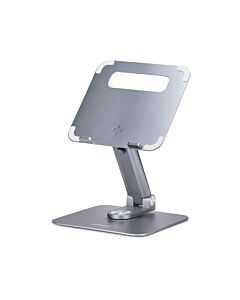 StarTech.com Telescopic Laptop Stand, 360 Swivel Base, Rotating Computer Riser for Desk, Adjustable Height and Tilt, Max 11lb/5kg, Aluminum Build, Portable Design