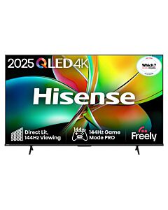 Hisense 55" E78QTUK PRO 144Hz QLED Smart AI TV with Freely