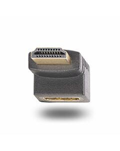 StarTech.com Down Angle HDMI 2.0 Adapter, Male to Female, Vertical 90-Degree Angled HDMI Port Saver, 4K 60Hz, High Speed HDMI Connector Extension, M/F