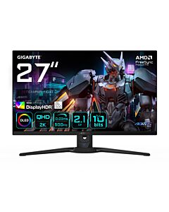 GIGABYTE AORUS FO27Q5P OLED QHD Gaming Monitor - 2560 x 1440, 500Hz, 0.03ms, KVM, 300 cd/m², FreeSync Premium Pro, DisplayHDR True Black 500, DisplayPort 2.1 AORUS FO27Q5P-EK