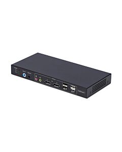 StarTech.com 2-Port Dual-Monitor DisplayPort KVM Switch with Dual View Video Matrix, 4K 60Hz, 4x USB Hub Ports, Hotkey Switching, DP 1.2 Matrix KVM, TAA Compliant