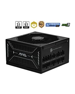 MSI MAG A1000GLS PCIE5 power supply unit 1000 W 24-pin ATX ATX Black