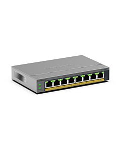 NETGEAR GS108EPP Unmanaged Gigabit Ethernet (10/100/1000) Power over Ethernet (PoE) Desktop/Wall-Mounting Grey