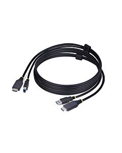 StarTech.com 6ft (1.8m) HDMI and USB 5Gbps KVM Cable, 4K 60Hz, HDMI 2.0 and USB Combo Cable for KVM Switches
