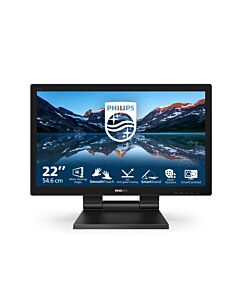 Philips B Line 222B9TA/00 computer monitor 54.6 cm (21.5") 1920 x 1080 pixels Full HD LCD Touchscreen Tabletop Black 222B9TA/00