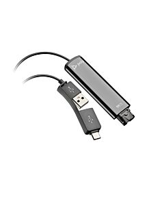 HP Poly DA75 USB to QD Black Adapter TAA