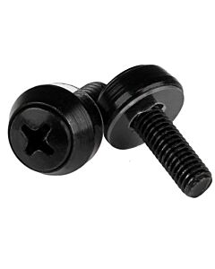 StarTech.com M5 x 12mm - Mounting Screws - 100 Pack, Black CABSCREWSM5B