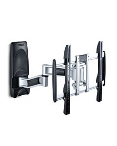 StarTech.com Articulating TV Wall Mount, VESA Wall Mount, Supports 26 to 65 inch/99lb/Flat/Curved TVs, Retractable Low Profile Wall Mount TV Bracket, Adjustable Corner TV Wall Mount