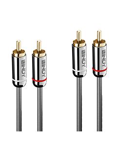 Lindy 2m Dual Phono Audio Cable, Co Line 35346