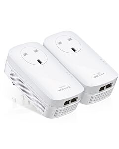 TP-Link AV2000 2-Port Gigabit Passthrough Powerline Starter Kit TL-PA9020P KIT