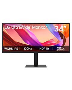 LG 34" IPS Ultrawide QHD Monitor computer monitor 86.4 cm (34") 3440 x 1440 pixels UltraWide Quad HD LCD Black 34U650A-B.AEK