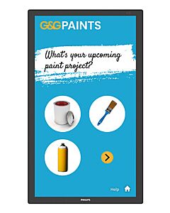 Philips 3000 series 24BDL3751T/00 Signage Display Interactive flat panel 60.5 cm (23.8") LCD Wi-Fi 250 cd/m² Full HD Black Touchscreen Built-in processor Android 24BDL3751T/00