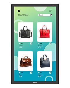 Philips 3000 series 32BDL3751T/00 Signage Display Interactive flat panel 80 cm (31.5") LCD Wi-Fi 350 cd/m² Full HD Black Touchscreen Built-in processor Android 24/7 32BDL3751T/00