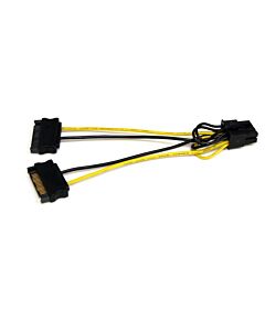 StarTech.com 6in SATA Power to 8 Pin PCI Express Video Card Power Cable Adapter SATPCIEX8ADP