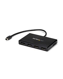 StarTech.com 4-Port Multi Monitor Adapter - Mini DisplayPort to DisplayPort MST Hub - 4x 1080p - Video Splitter for Extended Desktop e on Windows PCs Only - mDP to Quad DP Monitors MSTMDP124DP