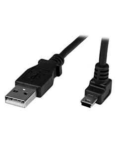 StarTech.com 1m Mini USB Cable - A to Up Angle Mini B USBAMB1MU