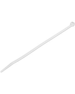 StarTech.com 8"(20cm) Cable Ties - 1/8"(4mm) wide, 2-1/8"(55mm) Bundle Diameter, 50lb(22kg) Tensile Strength, Nylon Self Locking  Ties with Curved Tip - 94V-2/UL Listed, 100 Pack - White CBMZT8N