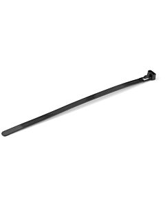 StarTech.com 8"(20cm) Reusable Cable Ties - 1/4"(7mm) wide, 1-7/8"(50mm) Bundle Dia. 50lb(22kg) Tensile Strength, Releasable Nylon Ties, Indoor/Outdoor, 94V-2/UL Listed, 100 Pack - Black CBMZTRB8BK