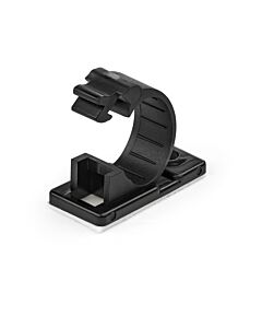 StarTech.com 100 Adhesive Cable Management Clips Black - Network/Ethernet/Office Desk/Computer Cord Organizer - Sticky Cable/Wire Holders - Nylon Self Adhesive Clamp UL/94V-2 Fire Rated CBMCC2