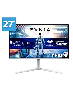 Philips Evnia 6000 27M2N6501L/00 computer monitor 67.3 cm (26.5") 2560 x 1440 pixels Quad HD QD-OLED White 27M2N6501L/00