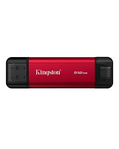 Kingston Technology 512GB Dual USB-A/C Portable SSD, Up to 1050MB/s USB 3.2 Gen 2 SPSD/512GB