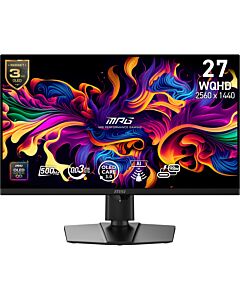 MSI MPG 271QR QD-OLED X50 computer monitor 67.3 cm (26.5") 2560 x 1440 pixels Wide Quad HD Black 9S6-3CF49T-003