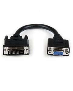 StarTech.com 8in DVI to VGA Cable Adapter - DVI-I Male to VGA Female DVIVGAMF8IN