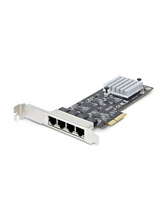 StarTech.com 4-Port 2.5Gbps NBASE-T PCIe Network Card, Intel I225-V, Quad-Port Computer Network Card, Multi-Gigabit NIC, PCI Express Server LAN Card, Desktop Ethernet Interface
