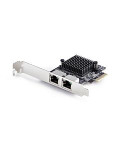 StarTech.com 2-Port 5G Gigabit PCIe Network Adapter Card, 5G/2.5G/1G/100M/10M PCI Express LAN Card, tek RTL8126, Windows and Linux, TAA Compliant