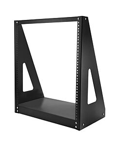 StarTech.com 2-Post 12U Heavy-Duty Desktop Server Rack, Small Open Frame 19in Computer Rack, Compact Network Rack for AV / Studio / Data / IT Equipment, TAA Compliant - Free Standing Two-Post Home/Office Rack 2POSTRACK12