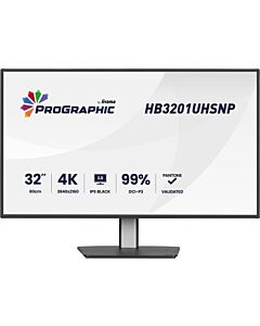 iiyama ProGraphic HB3201UHSNP-B1 computer monitor 80 cm (31.5") 3840 x 2160 pixels Black HB3201UHSNP-B1