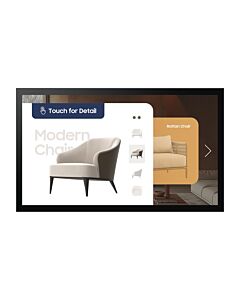 Samsung QM32C-T Digital signage flat panel 81.3 cm (32") LCD Wi-Fi 400 cd/m² Full HD Black Touchscreen Tizen 7.0 16/7 LH32QMCTBGCXEN