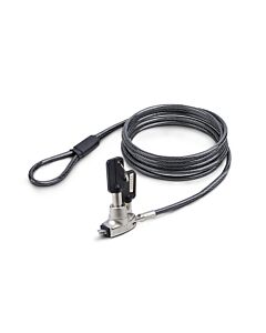 StarTech.com Slim Lock Noble Wedge® Slot Compatible, 5ft (1.5m) Locking Cable, Desk Anti-Theft Security For Laptop/Notebook, Cut-Resistant Steel Cable, Keyed Lock SNBLK-LAPTOP-LOCK
