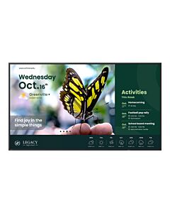 BenQ ST4304 Digital signage flat panel 109.2 cm (43") LCD 350 cd/m² 4K Ultra HD Black Built-in processor Android 18/7 9H.S3YTB.RE2