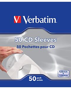 Verbatim CD Sleeves 50pk 49992