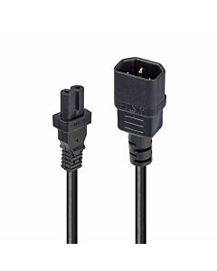 Lindy 1m IEC C14 to IEC C7 (Figure 8) Power Cable 30311