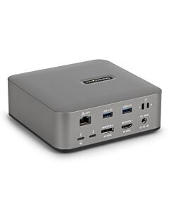StarTech.com Thunderbolt 5 Docking Station, DP / HDMI, Triple Monitor Dock up to 4K 144Hz or Dual 8K 60Hz, 5x USB Ports, 140W Laptop Charging