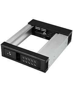 StarTech.com 5.25 to 3.5 Hard Drive Hot Swap Bay - For 3.5" SATA/SAS Drives - Trayless - Aluminum HSB1SATSASBA