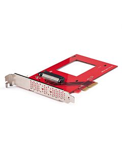 StarTech.com U.3 to PCIe Adapter Card, PCIe 4.0 x4 Adapter For 2.5" U.3 NVMe SSDs, SFF-TA-1001 PCI Express Add-in Card for Desktops/Servers, TAA Compliant - OS Independent PEX4SFF8639U3