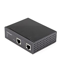 StarTech.com Industrial Gigabit PoE Injector - High Speed/High Power 90W - 802.3bt PoE++ 52V-56VDC DIN Rail UPoE/Ultra Power Over Ethernet Injector Adapter -40C to +75C Rugged POEINJ1G90W