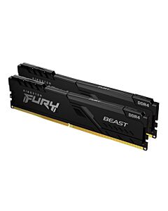 Kingston Technology FURY Beast 32GB 3200MT/s DDR4 CL16 DIMM (Kit of 2) 1Gx8 Black KF432C16BB1K232
