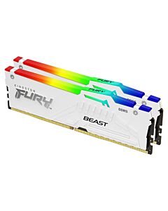 Kingston Technology FURY Beast 64GB 6000MT/s DDR5 CL36 DIMM (Kit of 2) White RGB EXPO 560C36BWEAK264