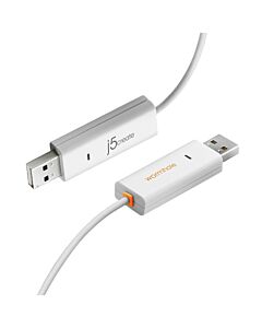j5create JUC400 Wormhole™ Switch - Windows® & Mac®, White, 1.8 m JUC400-N