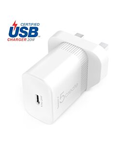 j5create JUP1420-FN 20W PD USB-C® Wall Charger JUP1420-FN