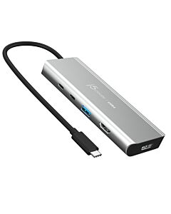j5create JCD401 USB4™ Dual 4K Multi-Port Hub, Silver JCD401-N